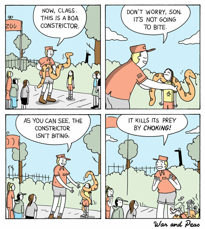 Dark But Funny Comics By War And Peas