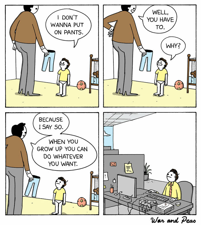 Dark But Funny Comics By War And Peas