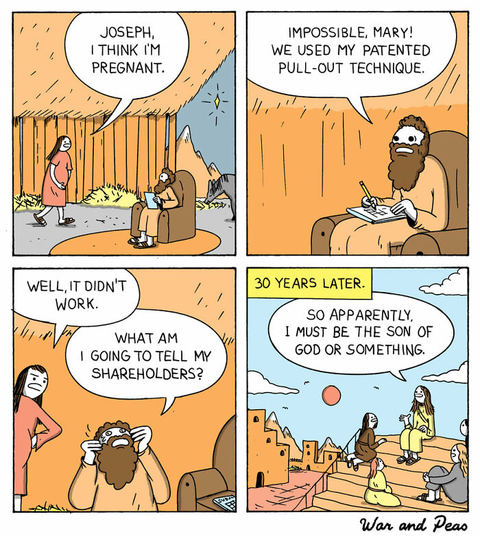 Dark But Funny Comics By War And Peas