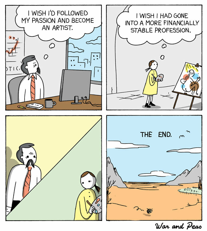 Dark But Funny Comics By War And Peas