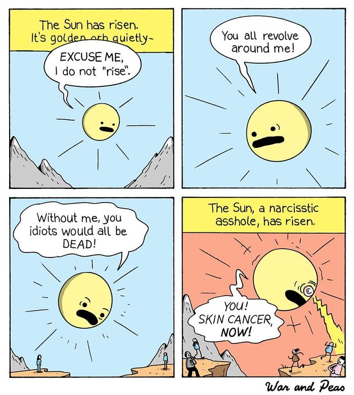 Dark But Funny Comics By War And Peas