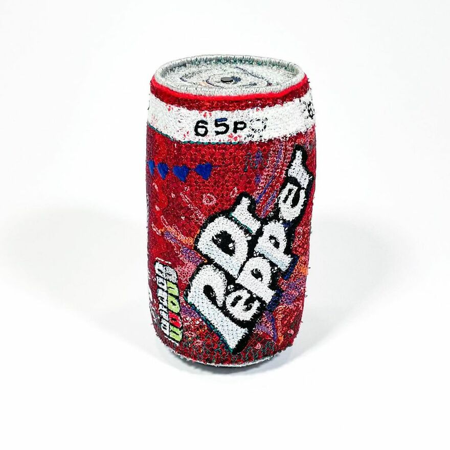 Artist Makes Detailed Embroidered Felt Food Sculptures