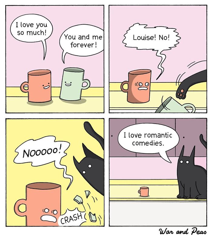 Dark But Funny Comics By War And Peas