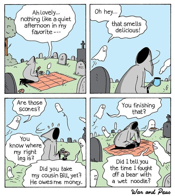 Dark But Funny Comics By War And Peas