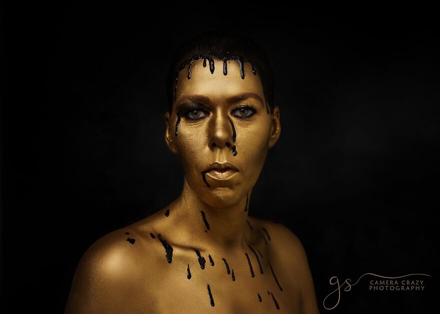 I Did Self-Portraits Of Myself In Makeup