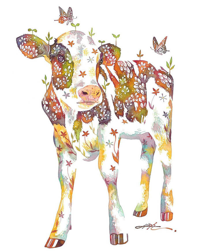 Watercolor-Art-Animals-Hiroki-Takeda