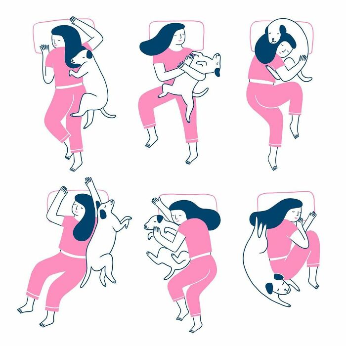 Artist Expresses All His Love For Cats And Dogs In Adorable Minimalist Illustrations (26 Pics)