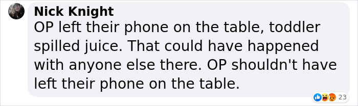 Guy Gets Mad When Friend Refuses To Buy Him A New Phone After Her Toddler Destroys His, Sparks A Debate Between Parents Online Guy Gets Mad When Friend Refuses To Buy Him A New Phone After Her Toddler Destroys His, Sparks A Debate Between Parents Online