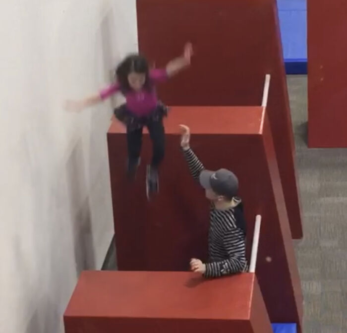 Me At Parkour When I Was Little, For Size Comparison, The Coach Is Over 6 Feet Tall. I Was Like 4 Feet Tall.