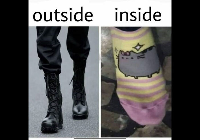 Totally Goth But I Secretly Have Colourful Socks 🤣