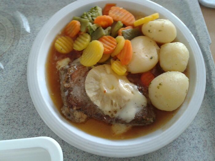 Steak Hawaii I Got At A Hospital In Germany