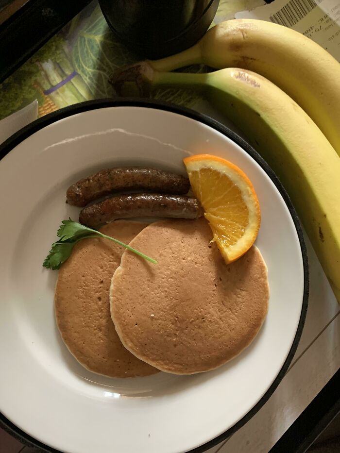 Hospital Food. Note The Garnish