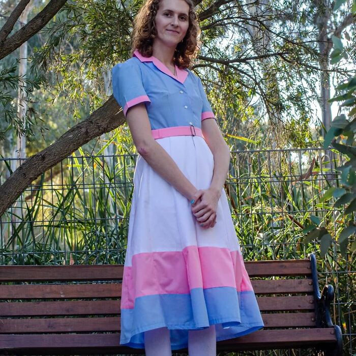 The Coming Out-Fit I Made For Trans Day Of Visibility (Modified Burda 6520)