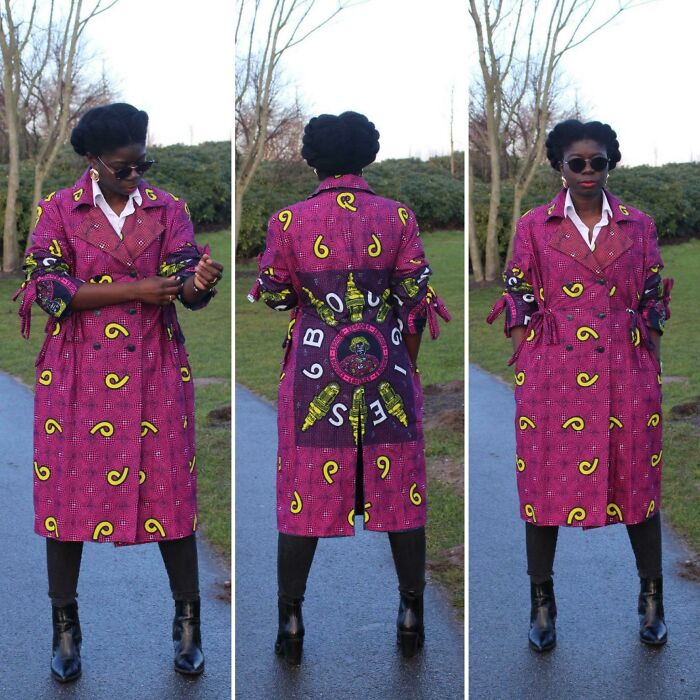 Succeeded In Making This Coat That Required A Lot Of Mental Gymnastics During The Pattern Placement! Very Proud Of The Outcome!! Easy Vogue V9367 With Modifications