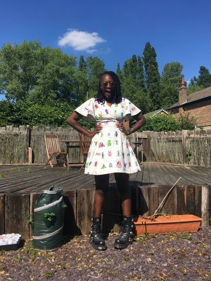 Bug Life! A Dress I Finished Today. Pattern Is By Deer And Doe. This Is The Shorter Version. Fabric Is Second Hand From Ebay
