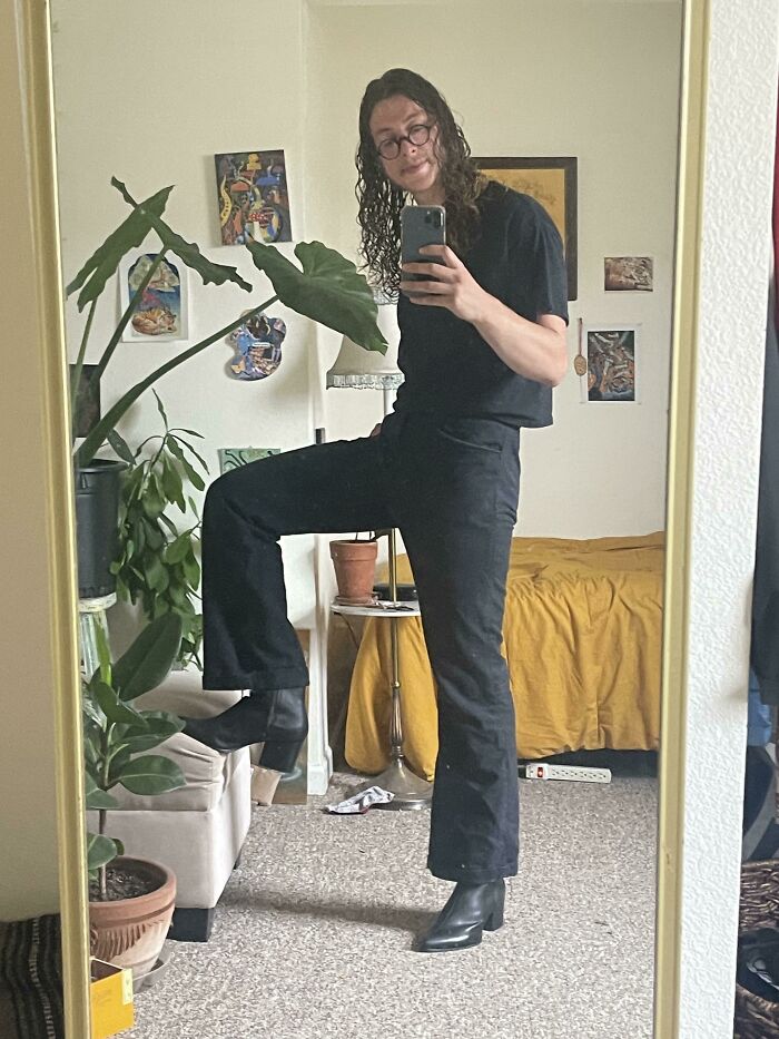 Sewed These Simplicity 9736 Pants To Match The Boots!