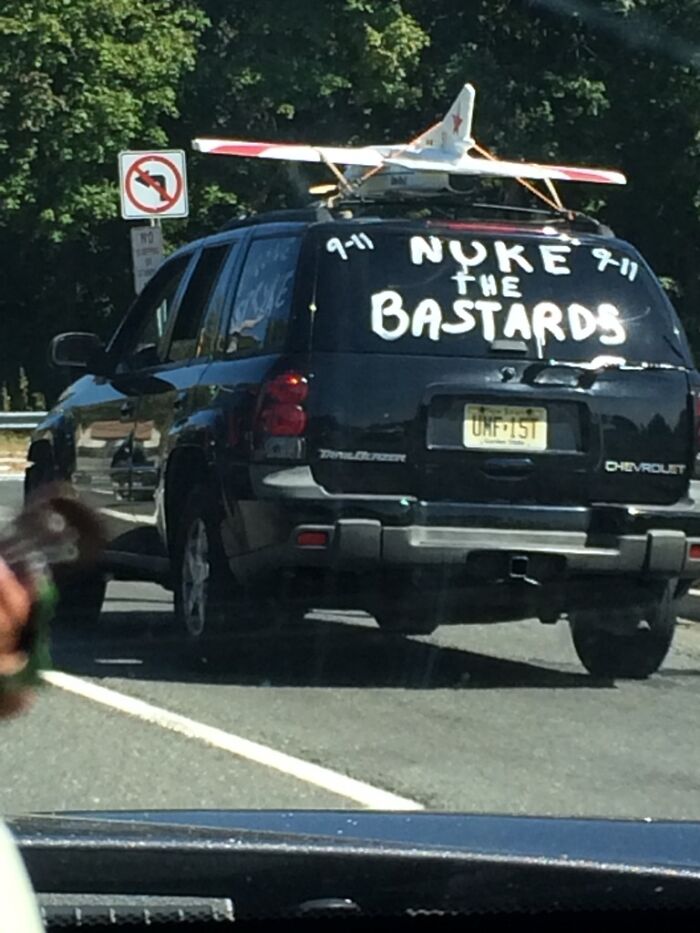 This Dude Was Driving Around Blasting The "Team America" Theme Song