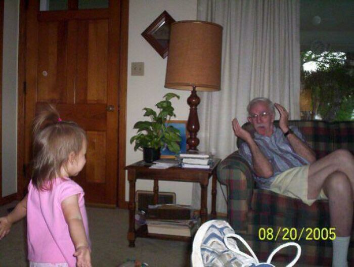 One Of The Last Pics I Have Of My Dad With My Daughter...how He Loved Her!!!