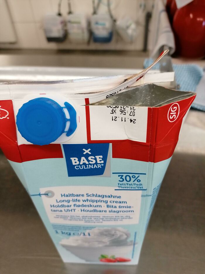 The Way This Container Was Opened By One Of My Coworkers