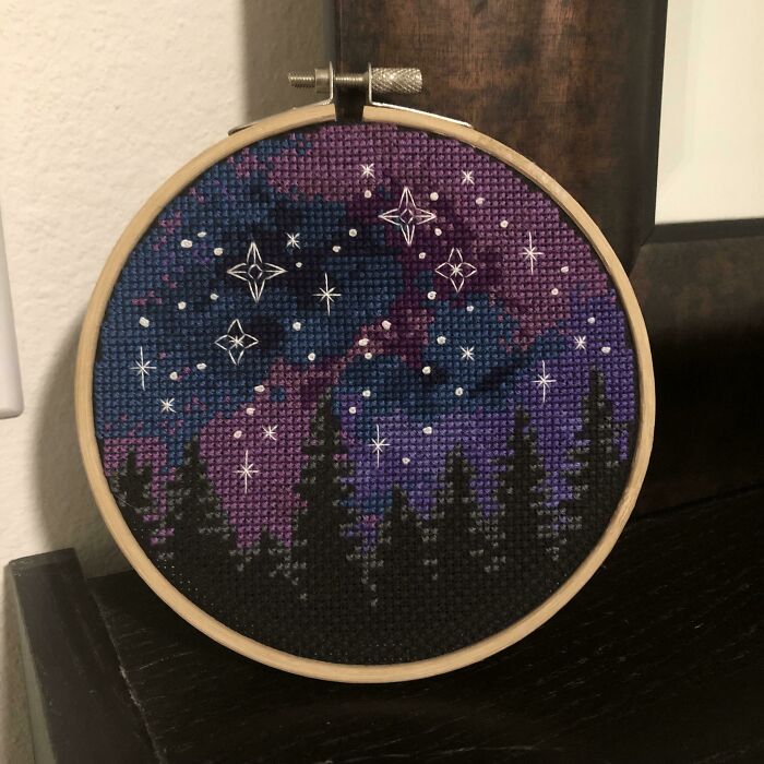 Couldn’t Quite Finish In 2018, But Worth The Wait! My First Attempt With Black Fabric And I Really Enjoyed It!