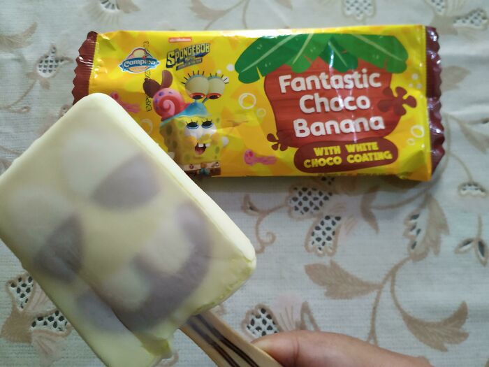 A "Supposed" Spongebob Ice Cream. It Was Delicious Tho