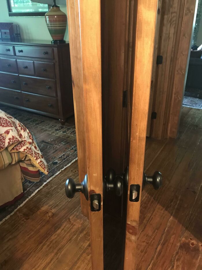 These Doors Open Into Each Other And Get Stuck Together