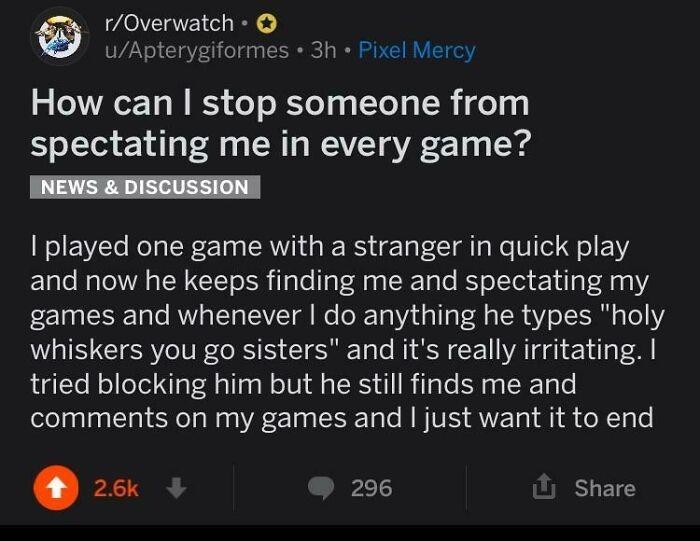 Poor Guy Just Wants It To End