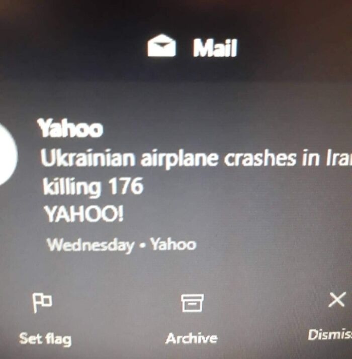 Accidental Dark, Yahoo!