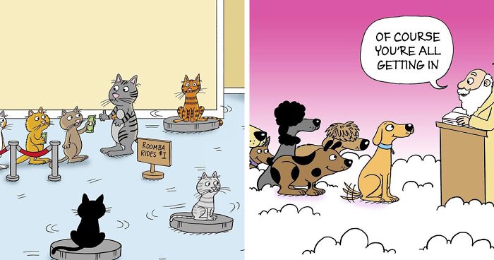 30 Comics That Tell The Joke In A Single Panel Made By This Artist