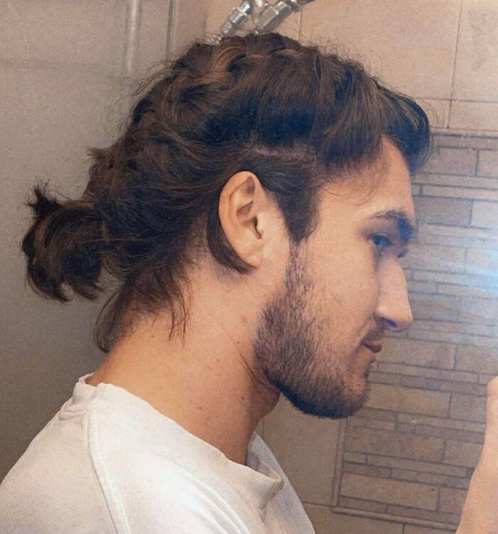 Girlfriend Braided My Hair Last Night For The First Time. Love How Having Longer Hairs Gives Us So Many Options To Express Ourselves!