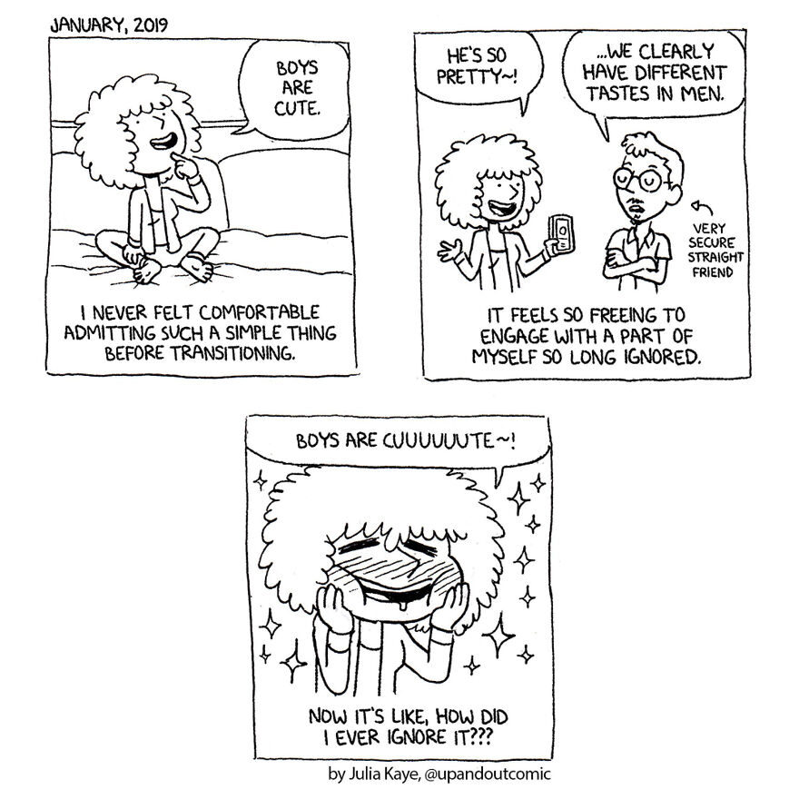 Cartoonist Illustrates Her Gender Transition So That People “Know They're Not Alone” (New Pics)