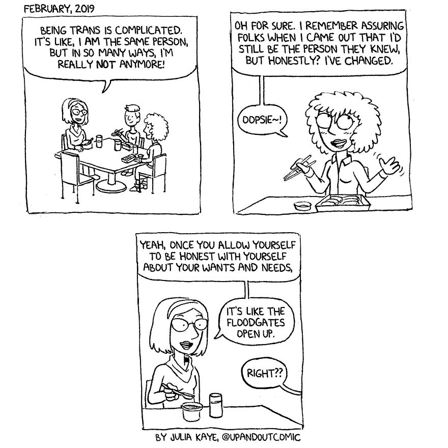 Cartoonist Illustrates Her Gender Transition So That People “Know They're Not Alone” (New Pics)