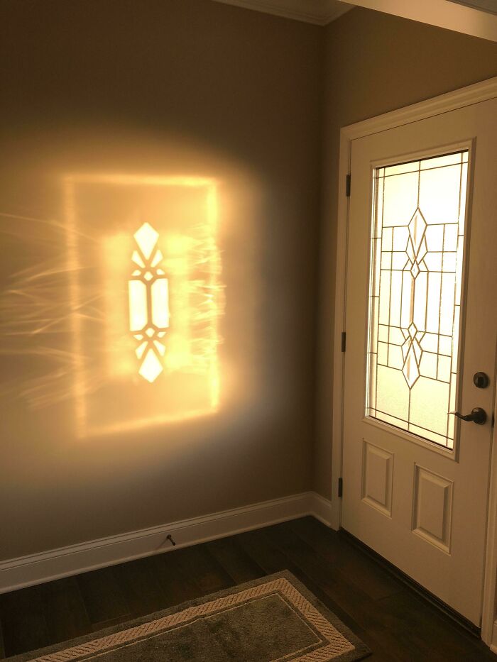 This Morning Reflection From My Front Door