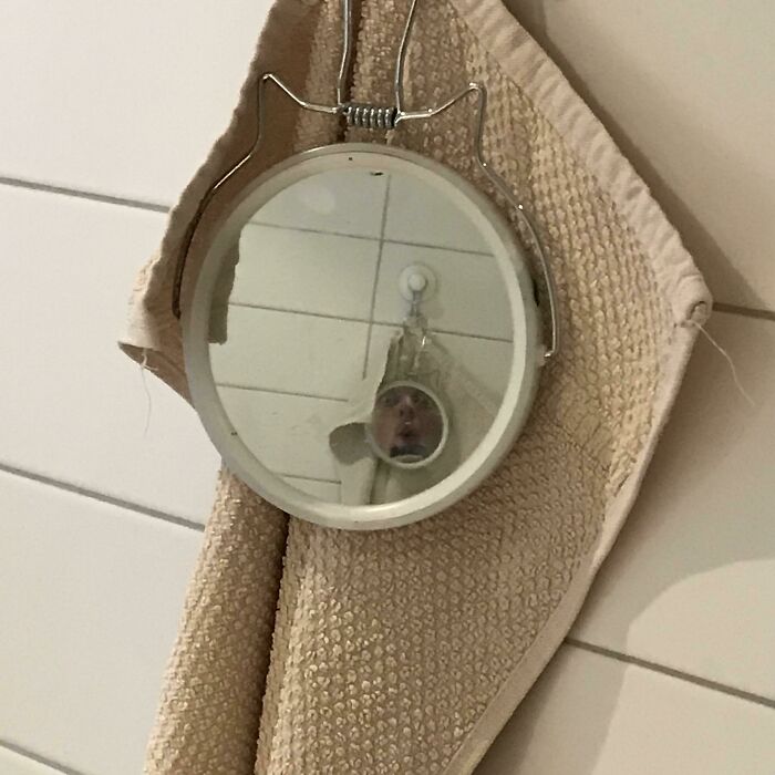 How My Face Is Not Reflected In This Mirror, But Is In The Mirror’s Reflection Of Itself