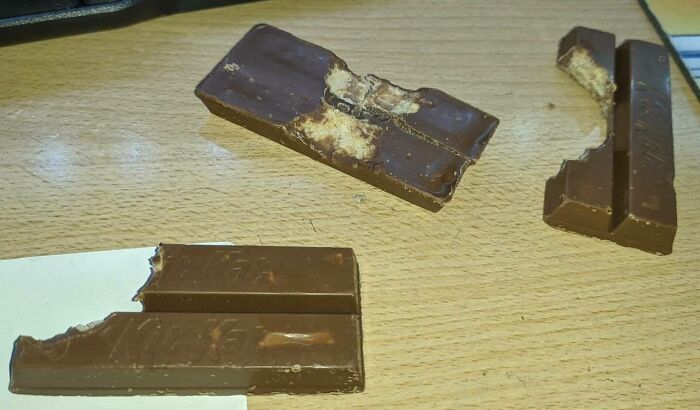 Enjoying Some Kit-Kat’s After A Long Day