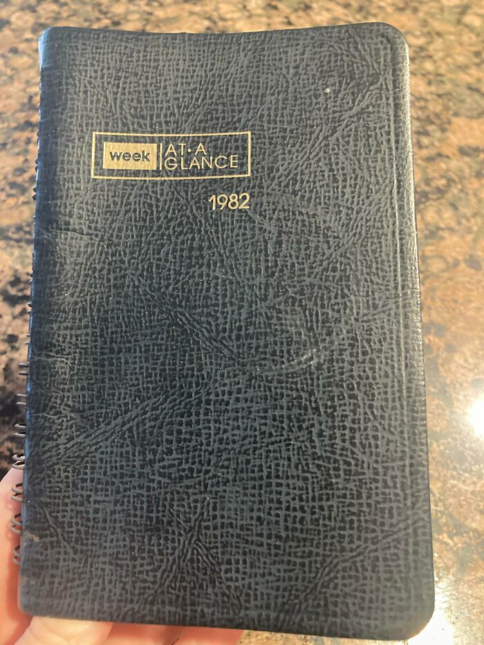 Found My Dad’s Unused 1982 Planner Yesterday. And The Days Of The Week Line Up With 2021!
