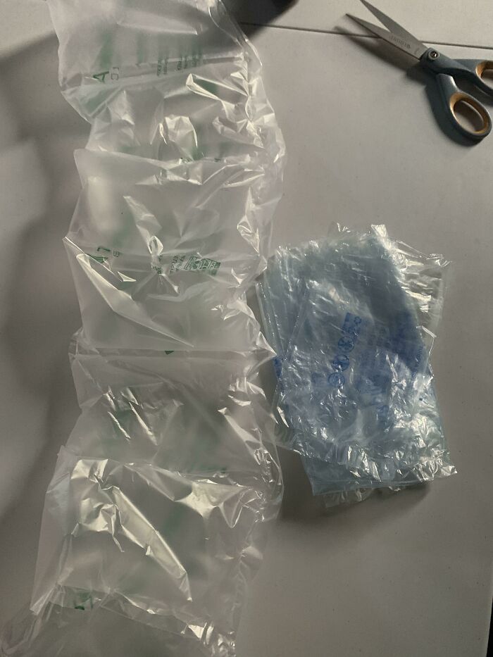 Family Thinks I’m Frugal, I Just Like To Think I’m Helping The Environment. Saving Money Is A Plus Too. Any Time I Get Sealed Air Bags I Make A Slit On One Side To Put My Hand Through And Pick Up My Puppy’s Waste. I Do This For Almost All/Any Packaging I Receive...anything At My Disposal!