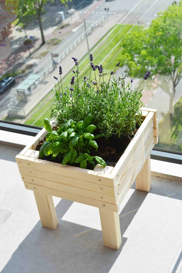 Our Brand New Bed Broke. I Salvaged The Wood, And Turned It Into A Planter