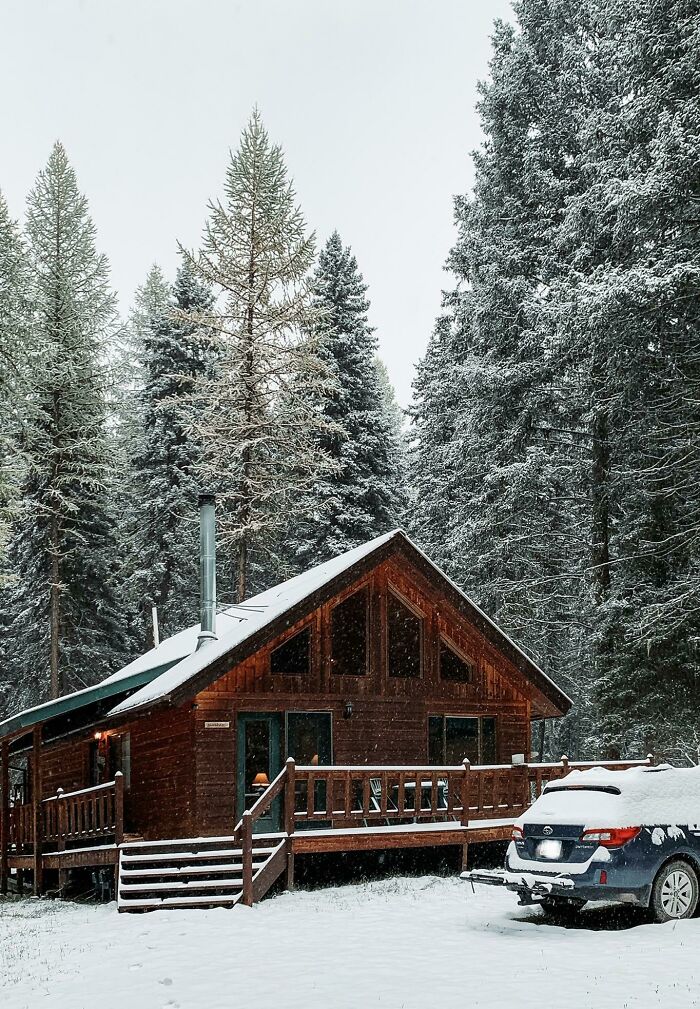 First Snow Of The Season In Western Montana