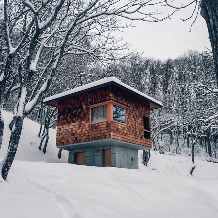 This Tiny Cabin At Lake Nojiri, Shinano, Japan
