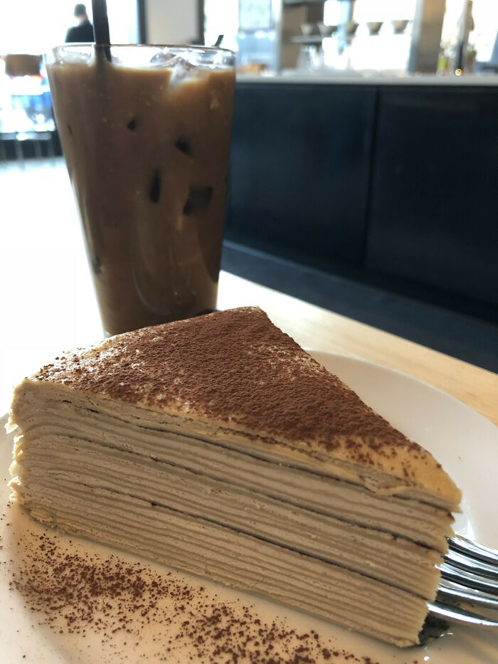 Seattle. Tiramisu Crepe Cake