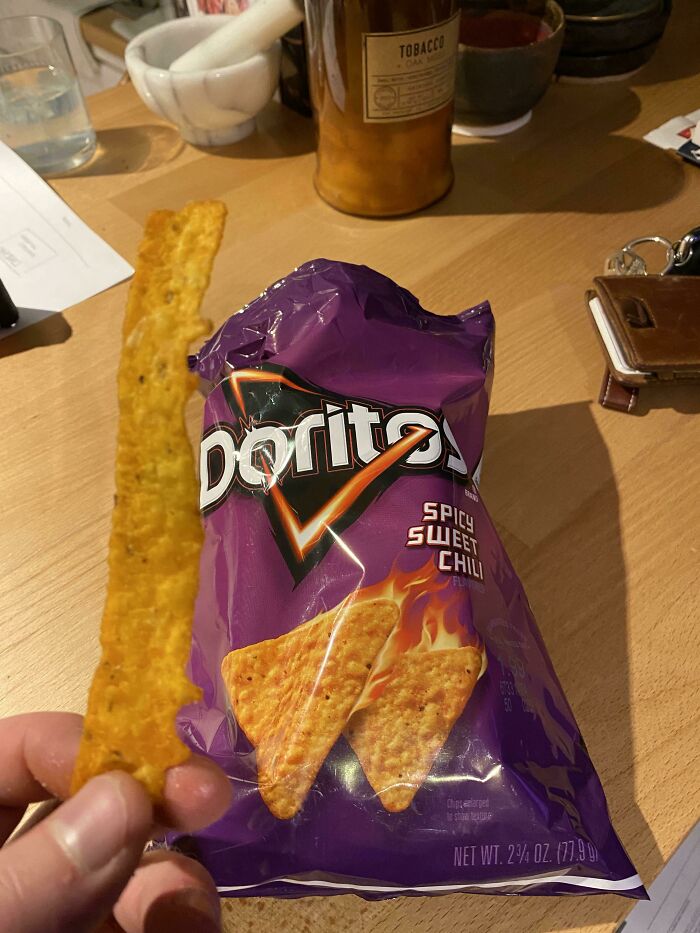 I Came Across This Crazy Long Mutant Dorito