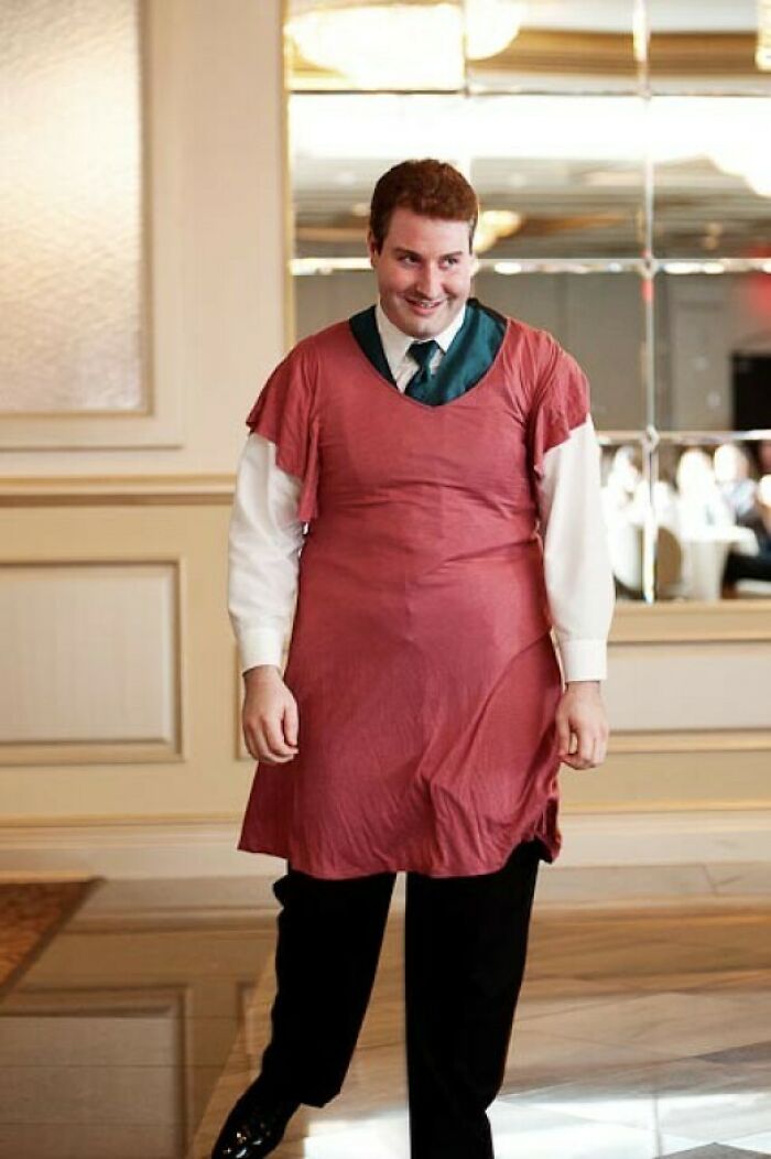 5 Years Before My Wedding, A Friend Told My Wife That He'd Wear A Pink Dress To Our Wedding If We Ever Actually Got Married