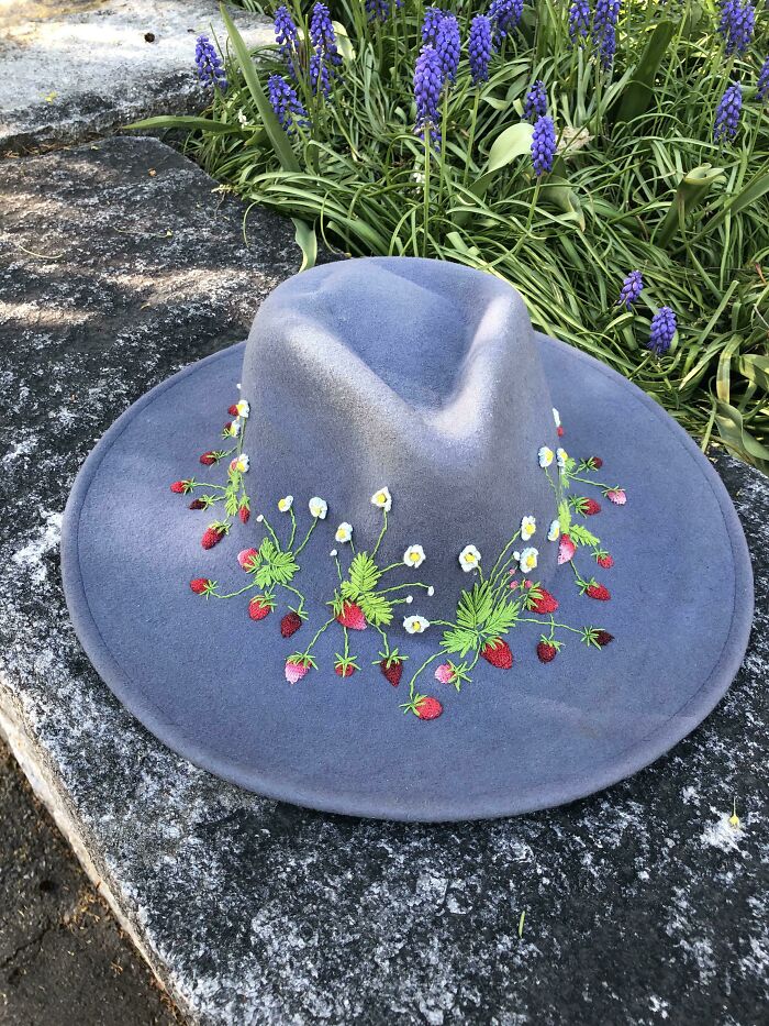 Finished My Strawberry Hat Just In Time For Spring