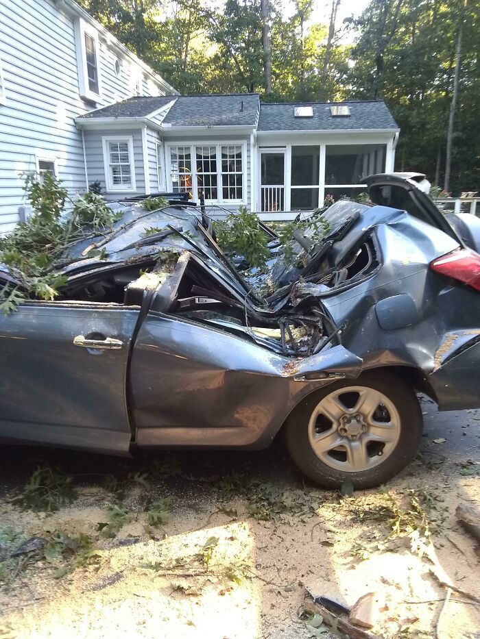 Ohh No... Its Cool Hurricane Michael, Its Not Like I Needed My Car Or Anything