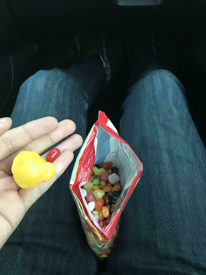 A Giant Jelly Bean In A Bag Of Belly Flops