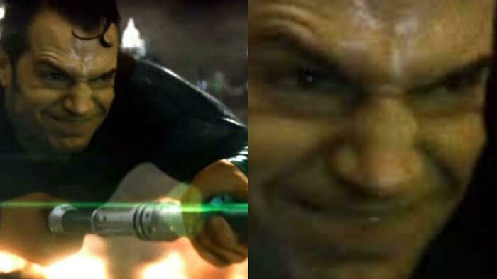 In Batman vs. Superman (2016) Henry Cavill Makes This Stupid Face. God He Looks Stupid