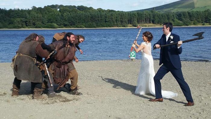 My Friend Got Married Near Where They Film The TV Show Vikings And This Happened