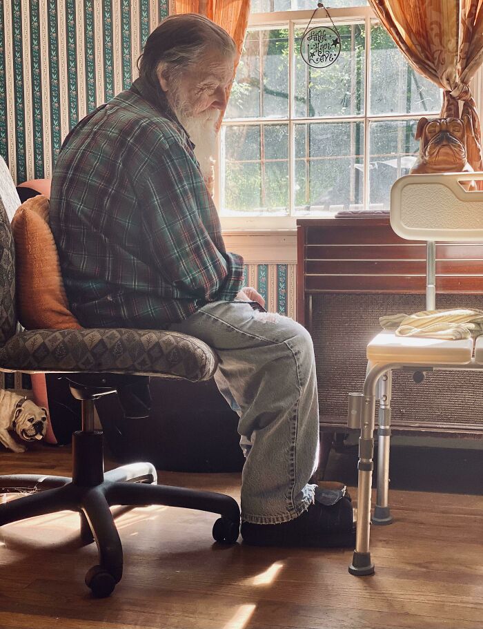 My Father Was Looking Out The Window And Turned His Head And I Got This Great Picture