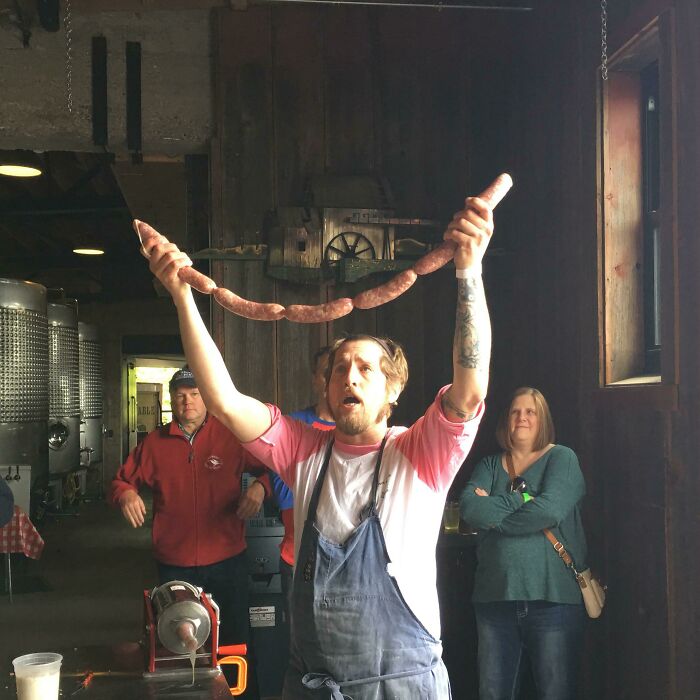 Sausage Making Demonstration, Minneapolis 2016